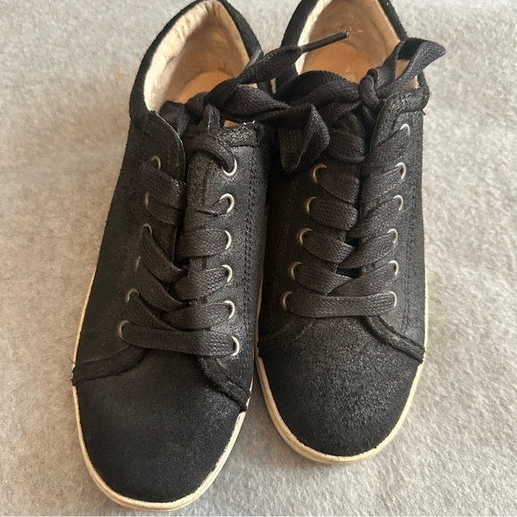 UGG Shoes - UGG Australia TOMI Black Bomber Leather Suede Sneakers 1008487, women's 6.5